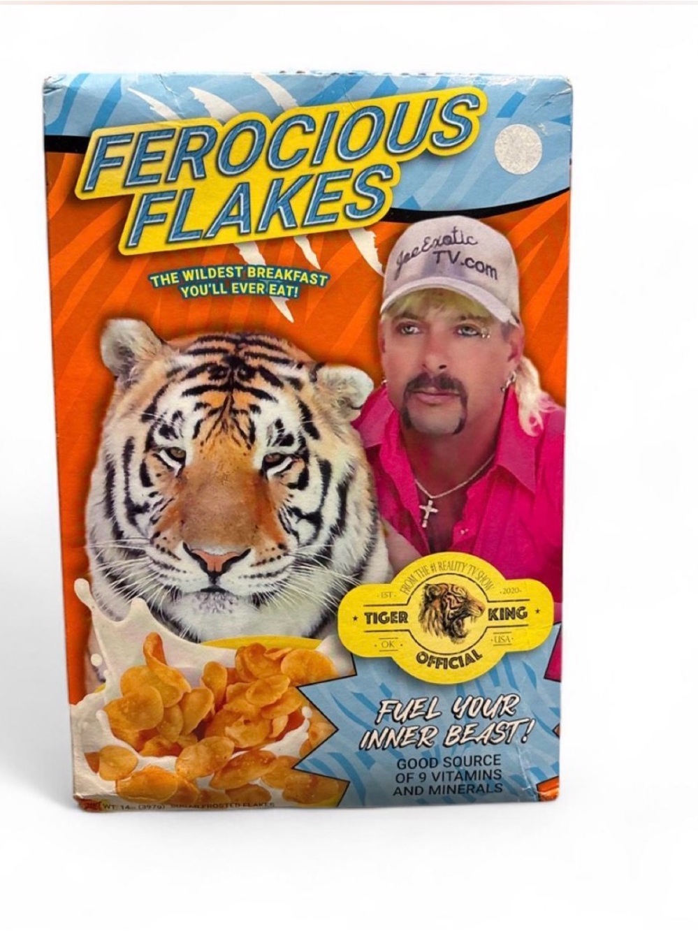 Ferocious Flakes Cereal Box - SEALED BOX